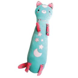 Maskotka momomi kot świecący w ciemności turkusowy 60 cm
