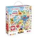Puzzle obserwacyjne - mapa polski 100 elementów Puzzle obserwacyjne - mapa polski 100 elementów