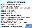 Klocki cessna 172 skyhawk 160 klocków żółty