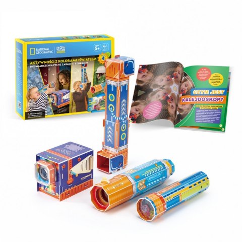 Puzzle 3d zestaw z kolorami i światłem Puzzle 3d zestaw z kolorami i światłem