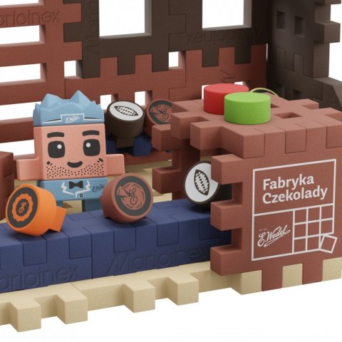 Klocki mini waffle - wadel fabryka czekolady 230 elementów Klocki mini waffle - wadel fabryka czekolady 230 elementów