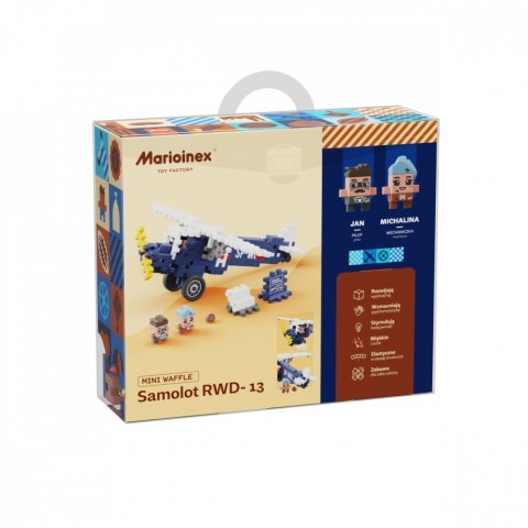 Klocki mini waffle wedel - samolot rwd-13 120 elementów Klocki mini waffle wedel - samolot rwd-13 120 elementów