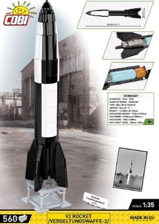 Klocki rakieta v2 560 elementów Klocki rakieta v2 560 elementów