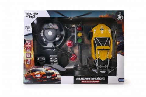 Auto r/c z kierownicą i pedałami Auto r/c z kierownicą i pedałami
