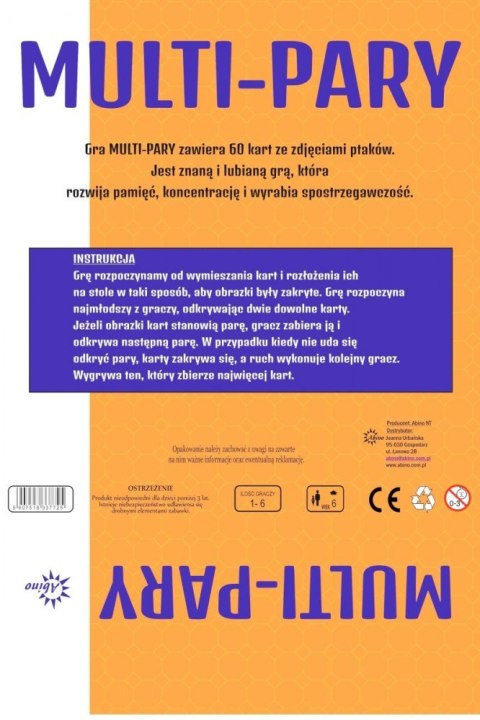 Gra multi pary - ptaki Gra multi pary - ptaki