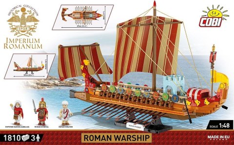 Klocki imperium romanum - okręt wojenny 1810 klocków Klocki imperium romanum - okręt wojenny 1810 klocków