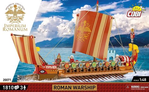 Klocki imperium romanum - okręt wojenny 1810 klocków Klocki imperium romanum - okręt wojenny 1810 klocków