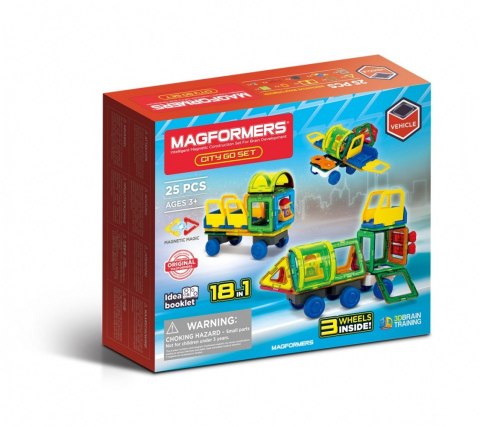 Klocki magnetyczne city go set 25 elementów Klocki magnetyczne city go set 25 elementów
