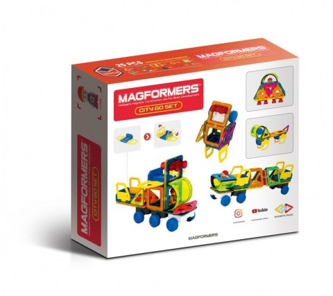 Klocki magnetyczne city go set 25 elementów Klocki magnetyczne city go set 25 elementów