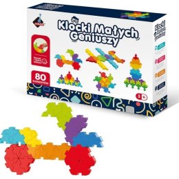 Klocki małych geniuszy - puzzle 80 elementów