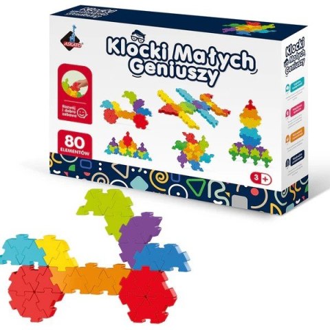 Klocki małych geniuszy - puzzle 80 elementów Klocki małych geniuszy - puzzle 80 elementów
