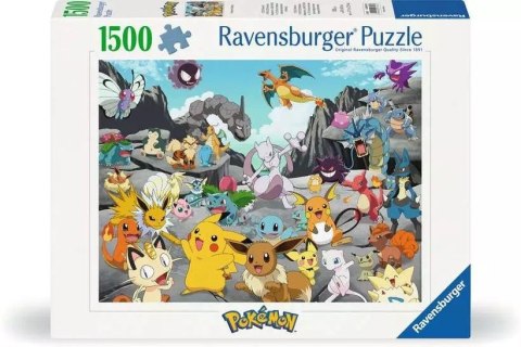 Puzzle 1500 elementów pokemon classic