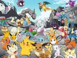 Puzzle 1500 elementów pokemon classic