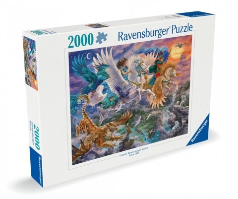 Puzzle 2000 elementów fantazja pegaz Puzzle 2000 elementów fantazja pegaz