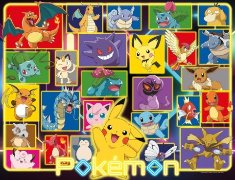 Puzzle 2000 elementów pokemon Puzzle 2000 elementów pokemon