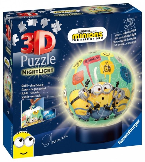 Puzzle 3d Świecąca kula minionki Puzzle 3d Świecąca kula minionki