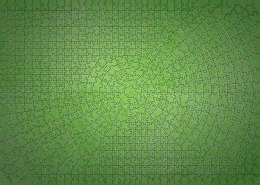 Puzzle 736 elementów krypt neon zielony
