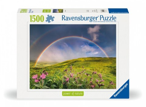 Puzzle 1500 elementów tęcza nad łąka Puzzle 1500 elementów tęcza nad łąka