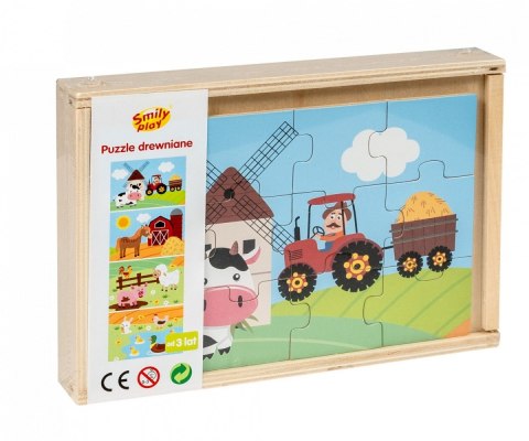 Puzzle drewniane 4 obrazki Puzzle drewniane 4 obrazki