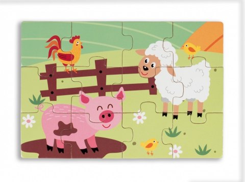 Puzzle drewniane 4 obrazki Puzzle drewniane 4 obrazki