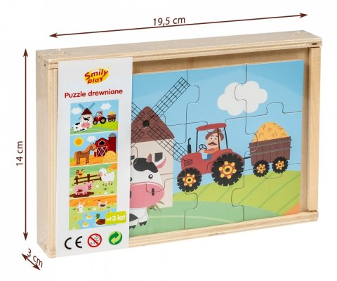 Puzzle drewniane 4 obrazki Puzzle drewniane 4 obrazki