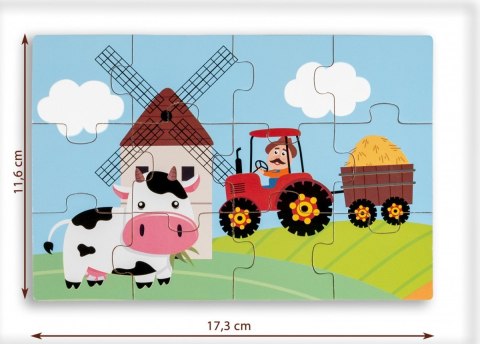 Puzzle drewniane 4 obrazki Puzzle drewniane 4 obrazki