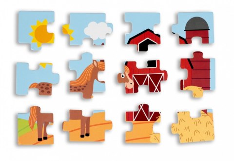 Puzzle drewniane 4 obrazki Puzzle drewniane 4 obrazki