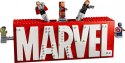 Klocki super heroes 76313 logo marvel z minifigurkami