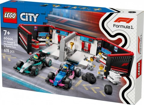 Klocki city 60444 f1 garaż i bolidy mercedes-amg i alpine Klocki city 60444 f1 garaż i bolidy mercedes-amg i alpine