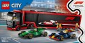 Klocki city 60445 f1 ciężarówka z bolidami rb20 i amr24 f1