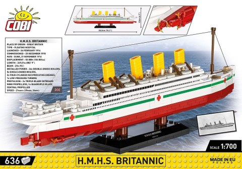 Klocki h.m.h.s. britannic 636 klocków Klocki h.m.h.s. britannic 636 klocków