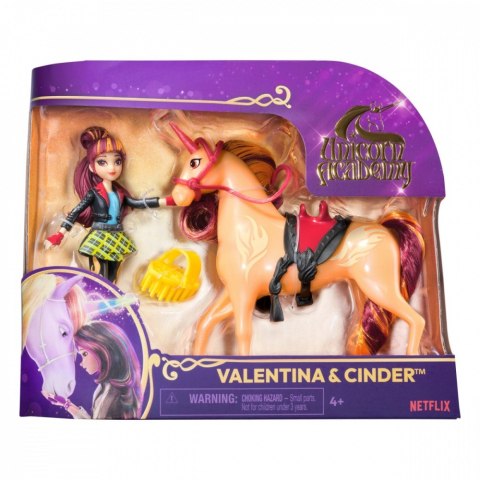 Figurki akademia jednorożców lalka valentina i jednorożec cinde Figurki akademia jednorożców lalka valentina i jednorożec cinde