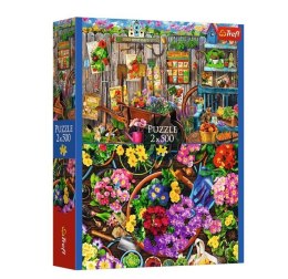 Puzzle 2x500 elementów prace w ogrodzie