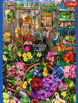 Puzzle 2x500 elementów prace w ogrodzie