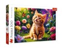 Puzzle 500 elementów uroczy kotek