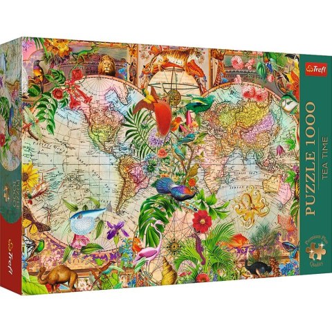 Puzzle 1000 elementów antyczna mapa świata Puzzle 1000 elementów antyczna mapa świata