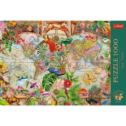 Puzzle 1000 elementów antyczna mapa świata Puzzle 1000 elementów antyczna mapa świata