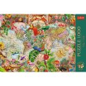 Puzzle 1000 elementów antyczna mapa świata