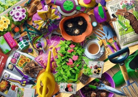 Puzzle 1000 elementów porządki w ogrodzie Puzzle 1000 elementów porządki w ogrodzie