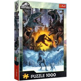 Puzzle 1000 elementów w świecie parku jurajskiego dinozaury
