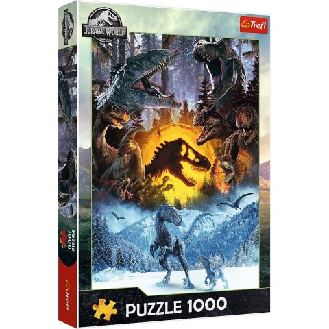 Puzzle 1000 elementów w świecie parku jurajskiego dinozaury Puzzle 1000 elementów w świecie parku jurajskiego dinozaury