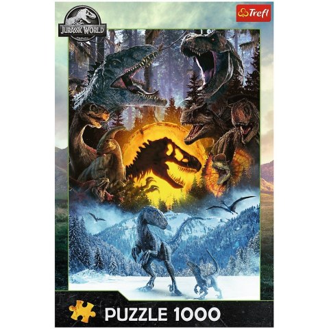 Puzzle 1000 elementów w świecie parku jurajskiego dinozaury Puzzle 1000 elementów w świecie parku jurajskiego dinozaury