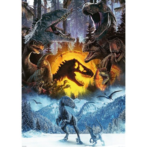 Puzzle 1000 elementów w świecie parku jurajskiego dinozaury Puzzle 1000 elementów w świecie parku jurajskiego dinozaury