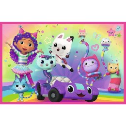 Puzzle 2x24 elementy gabby zabawy z gabi