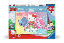 Puzzle 2x24 elementy hello kitty