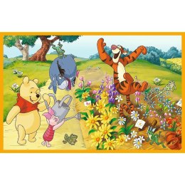 Puzzle 2x24 elementy kubuś puchatek dzień w ogrodzie