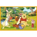 Puzzle 2x24 elementy kubuś puchatek dzień w ogrodzie
