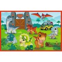 Puzzle 2x24 elementy małe dinozaury jurassic world
