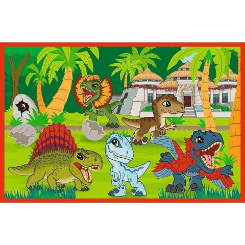 Puzzle 2x24 elementy małe dinozaury jurassic world Puzzle 2x24 elementy małe dinozaury jurassic world