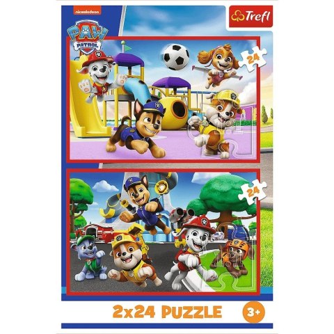 Puzzle 2x24 elementy psi patrol psi dzień zabaw paw patrol Puzzle 2x24 elementy psi patrol psi dzień zabaw paw patrol